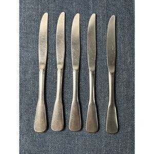 Set of 5 Sears Traditions Independence Stainless Silverware 9” Dinner Knife